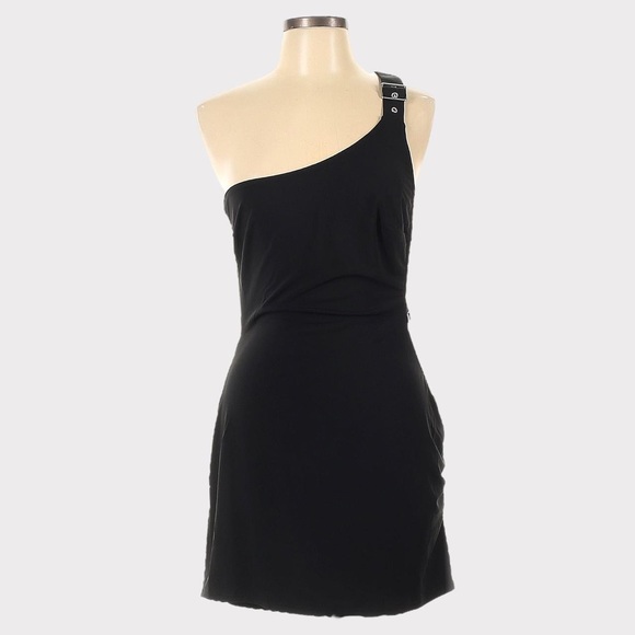 I.AM.GIA. Tiffanie One Shoulder Mini Dress - Black - Picture 3 of 6